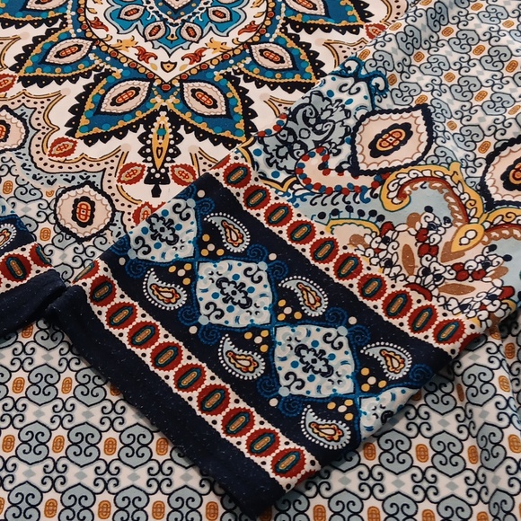 CHICOS Paisley Getaway Dress SIZE L - Picture 7 of 12